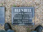 BLUNDELL Edmund K. 1886-1961 & Dorothy Cathcart GRAHAM 1896-1992