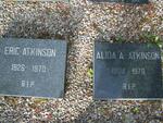 ATKINSON Eric 1926-1970 & Alida A. 1904-1978