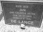 LANGE Jan, de 1932-1982