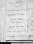 VILLIERS Susara Johanna, de nee HUGO 1867-1940