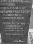 CLAASSENS Peter J. 1863-1905 & Magdalena M.E. DE VRIES 1869-1946