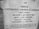 CLAASSENS Maria Catharina Jacoba nee HUGO 1829-1896