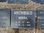 ARCHIBALD Moira 1921-2009