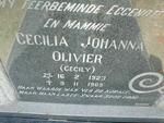 OLIVIER Cecilia Johanna 1923-1969