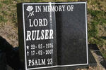 RULSER Lord 1976-2007