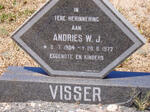 VISSER Andries W.J. 1904-1977