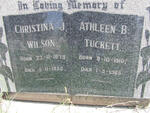 WILSON Christina J 1879-1955 :: TUCKETT Athleen B. 1910-1965