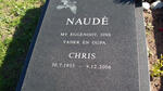 NAUDE Chris 1935-2006