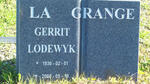 GRANGE Gerrit Lodewyk, la 1936-2000