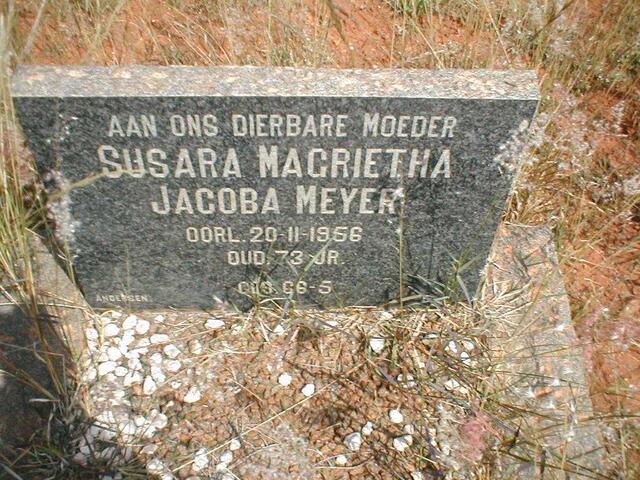 MEYER Susara Magrietha Jacoba ?-1956