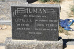 HUMAN Dirk Petrus 1889-1963 & Aletta J.S. 1888-1963