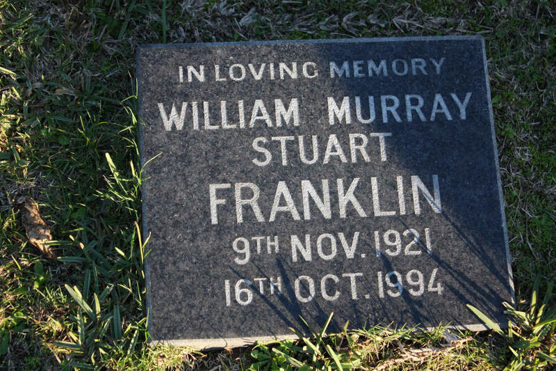 FRANKLIN William Murray Stuart 1921-1994