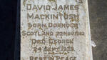 MACKINTOSH David James 1862-1939