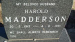 MADDERSON Harold 1919-1991