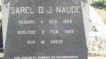 NAUDE Sarel D.J. 1902-1962