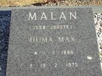 MALAN Max nee JOOSTE 1886-1975
