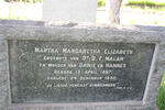 MALAN Martha Margaretha Elizabeth 1897-1930