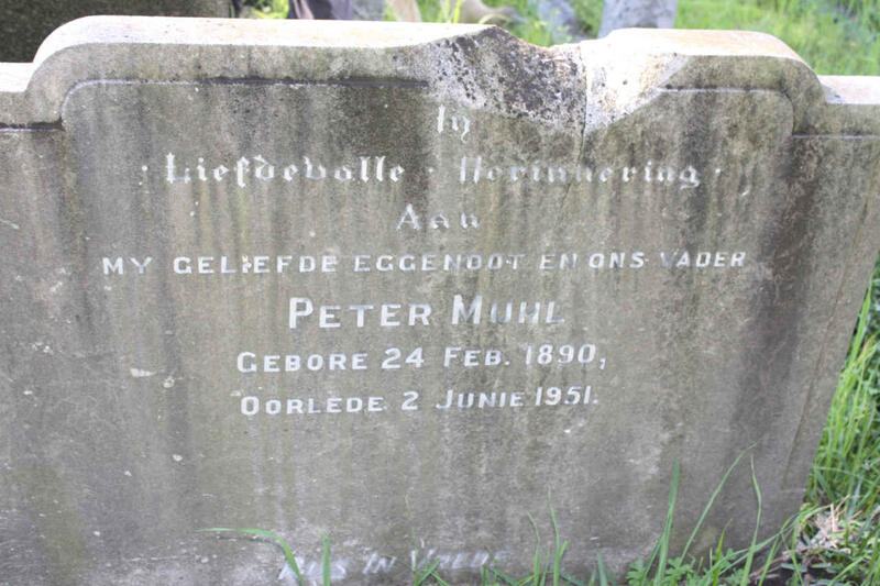 MUHL Peter 1890-1951