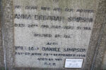 SIMPSON William Daniel -1954 & Anna Deborah -1949  :: SIMPSON Dorothea Elizabeth nee DRIVER 1914-1999