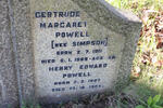 POWELL Henry Edward 1907-1984 & Gertrude Margaret SIMPSON 1911-1969