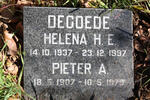 DEGOEDE Pieter A. 1907-1979 :: DEGOEDE Helena H.E. 1937-1997