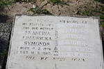 SYMONDS Francis James 1914-1995 & Francina Fredricka 1926-1980