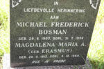 BOSMAN Michael Frederick 1907-1956 & Magdalena Maria A. ERASMUS 1912-1969