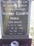 PRETORIUS Susanna Elizabeth Maria nee NORTJÉ 1897-1985