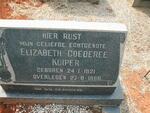 KUIPER Elizabeth Goederee 1921-1966