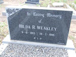 WEAKLEY Hilda R. 1893-1980
