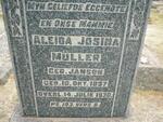 MÜLLER Aleida Josina nee JANSON 1897-1930