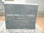 O'NEILL Petronella J. nee OPPERMAN 1924-1968