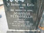 OBERHOLSTER Johanna Petronella 1912-1994