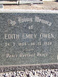 OWEN Edith Emily 1884-1955