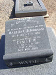 WADE Denis F.W. 1915-1994 & Martha C.J. JORDAAN 1910-1992