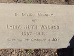 WALKER Lydia Ruth 1887-1931