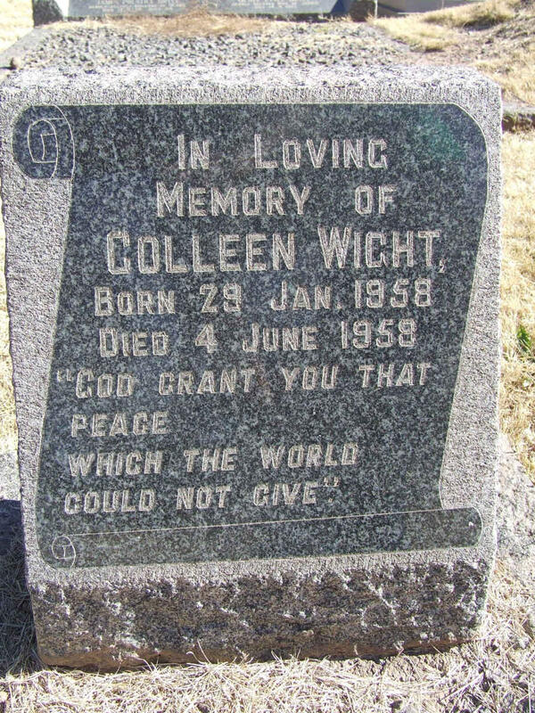 WIGHT Colleen 1958-1958