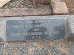 WILLIAMSON Frank -1955 & Elizabeth -1937