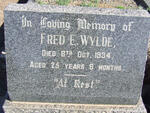 WYLDE Fred E. -1934