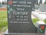 COETSER Dina 1913-1992