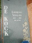 KOCK Lourens Vosloo, de 1922-1993