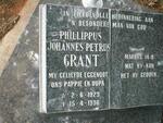 GRANT Phillippus Johannes Petrus 1929-1996