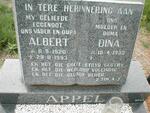 APPEL Albert 1920-1993 & Dina 1933-