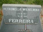 FERREIRA Petronella Wilhelmina 1913-1994