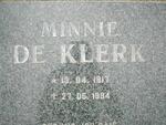 KLERK Minnie, de 1917-1994