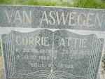 ASWEGEN Attie, van 1926-  & Corrie 1929-1995