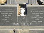 BILJON Willem, van 1889-1971 & Catharina Elizabeth STYGER 1890-1986