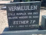 VERMEULEN Esther J.P. 1905-1983