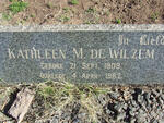 WILZEM Jan A., de 1902-1968 & Kathleen M. 1909-1962