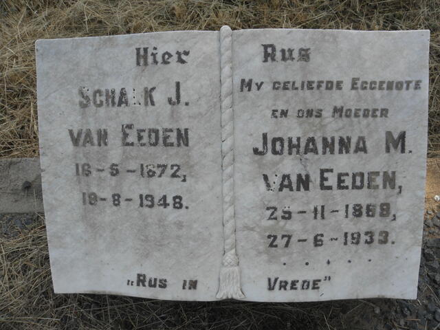 EEDEN Schalk J., van 1872-1948 & Johanna M. 1868-1933